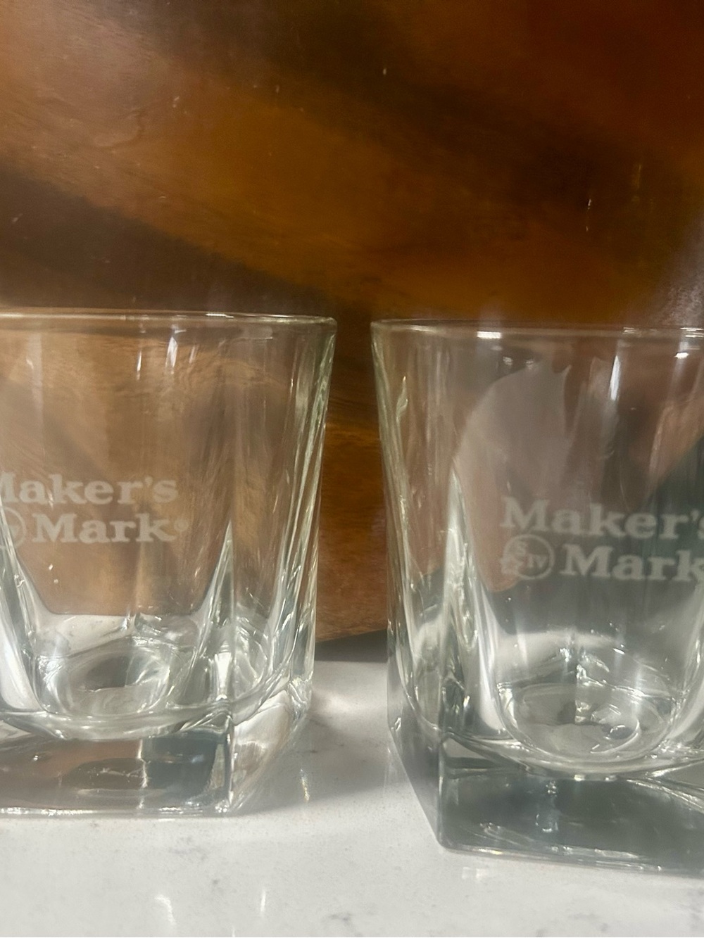 Makers’s Mark whiskey glasses set of 5